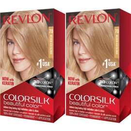 Revlon ColorSilk Hair Color 70 Medium Ash Blonde 1 Each (Pack of 2)