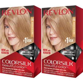 Revlon ColorSilk Hair Color 70 Medium Ash Blonde 1 Each (Pack of 2)