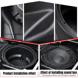 SAUTVS Speaker Panels for Can-Am Maverick X3, 10" Under Seat Speaker Pods Enclosures Kit for Can Am Maverick X3 MAX 2017-2026 All Model Accessories (1PC, Passenger or Driver Side)