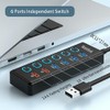 USB Hub, 6-Port USB 3.0 Hub Splitter (4 USB 3.0