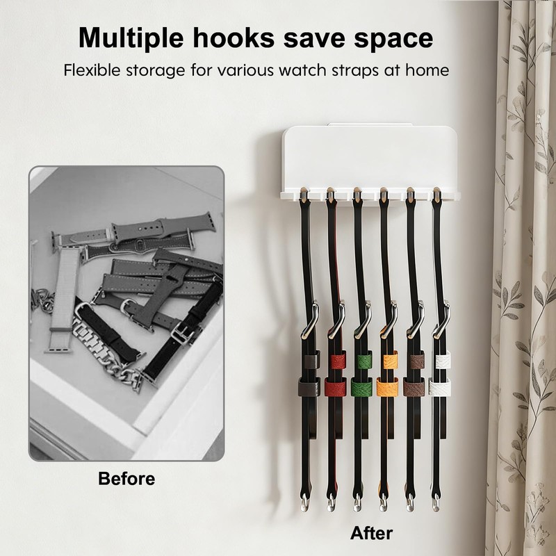 Zebrabox 2 Packs Watch Band Holder Organizer, Wall Mount Smartwatch