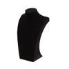 Coward Necklace Bust Stand, Necklace Holder Stand, Black Velvet Necklace
