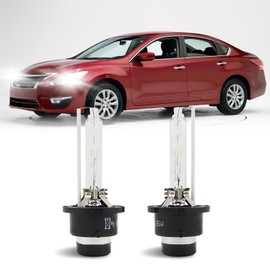 D2S Xenon HID Headlight Bulbs 6000K Cool White 35W Compatible with 2010-2015 Nissan Altima 2004-2014 Maxima Murano, D2S C1 Replacement Bi-Xenon Lights Headlamps Projector Lights, Pack of 2