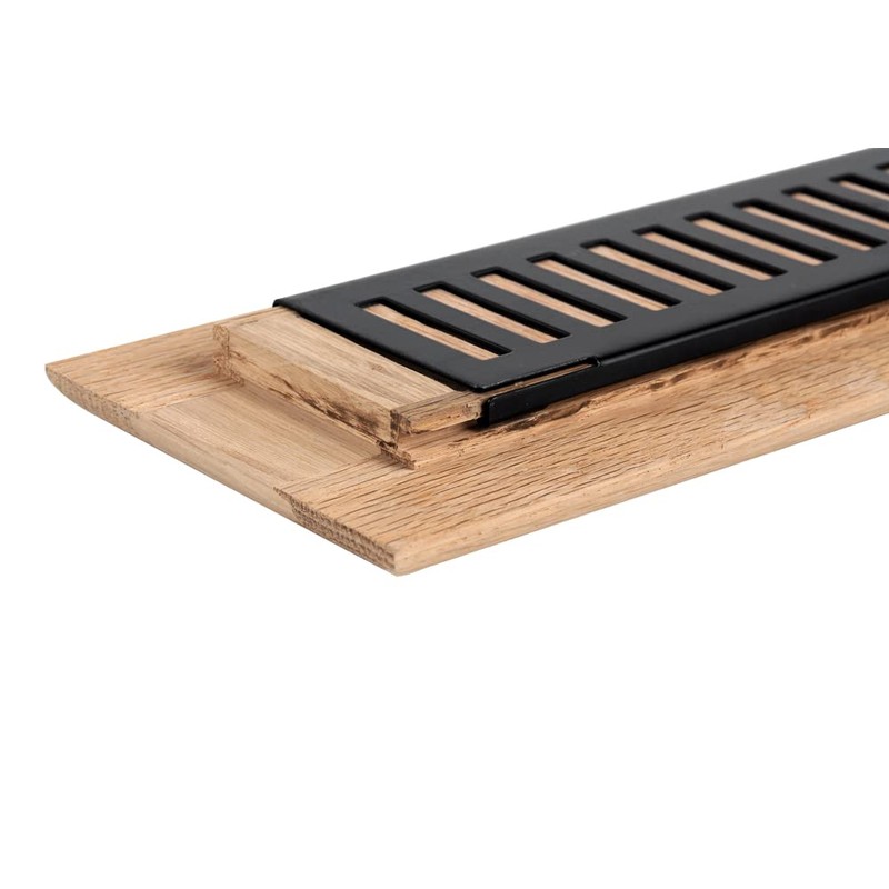 Homewell White Oak Wood Floor Register, Drop in Vent Cover