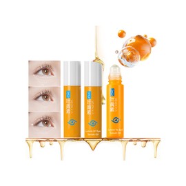 XIRUJNFD VC Anti-Wrinkle Eye Serum Oil, Ruy Eye Oil VC, Ruy Vc Serum, Lutein Roller Ball Anti-Wrinkle (2Pcs)