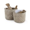 Compactor Mika Basket, Set of 2, White/Beige