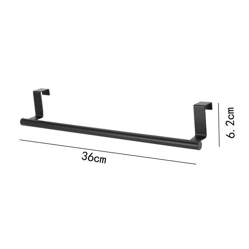 DAIYEE 36cm Stainless Steel Over Door Towel Rack Bar Holders