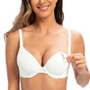 MELENECA Women's Breastfeeding Padded Plus Size Convertible Underwire Nursing Bra