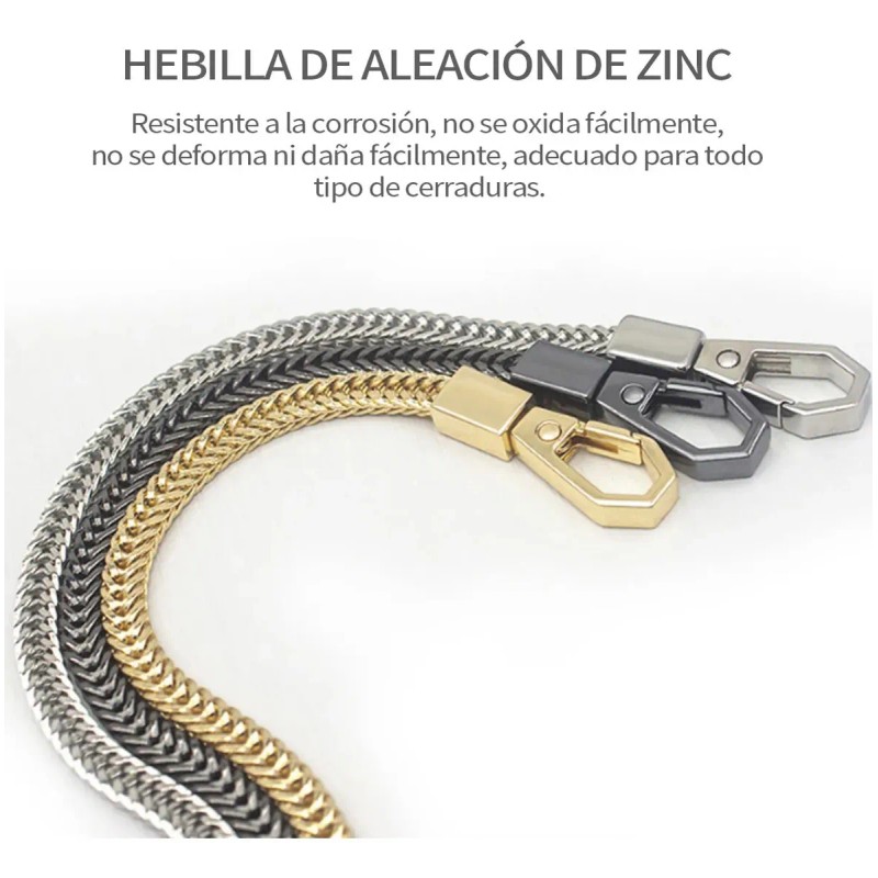 3pk Llavero Cadena Para Pantalón Antiperdida Y Correas Bolsa