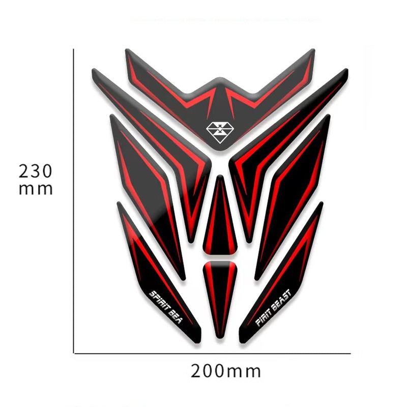 SPIRIT BEAST Motorcycle Tank Pad Anti-Scratch Seal Waterproof Reflective Universal