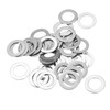 sourcing map M10 304 Stainless Steel Flat Washers, 50pcs 10x16x0.5mm