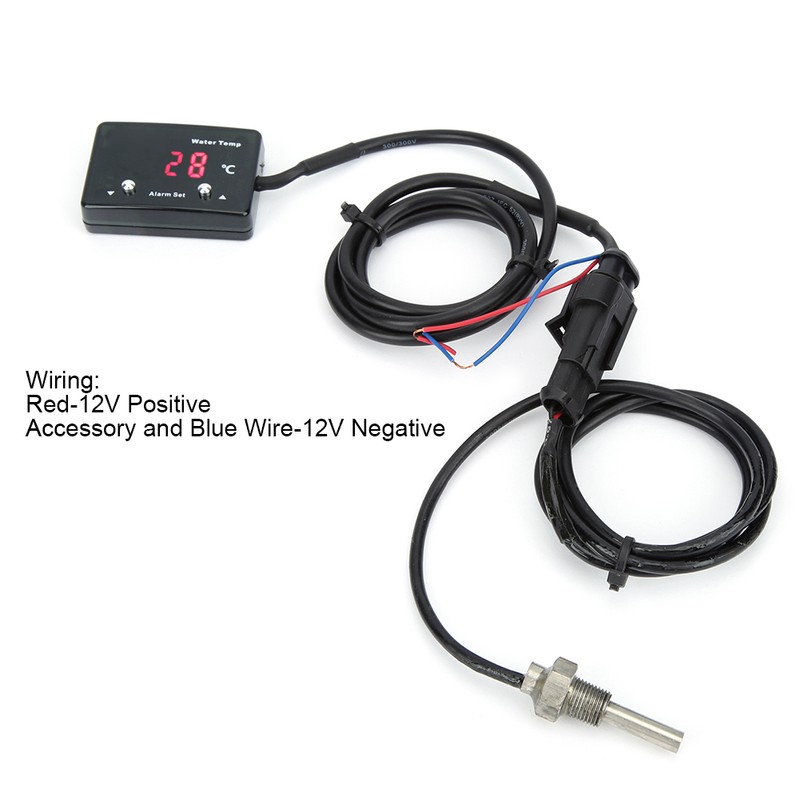 1/8in NPT Sensor Digital Water Temperature Gauge Display Turbo Diesel