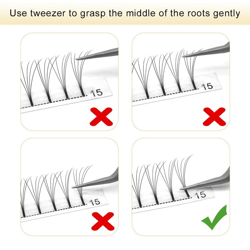 Ready-to-Use Eyelash Fans, 3D, 4D, 5D, 6D, Pre-Fanned Volume Eyelash