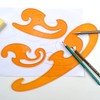 3 Pcs French Curve Ruler Set, Clouds‑Shaped Technical Drawing Stencil