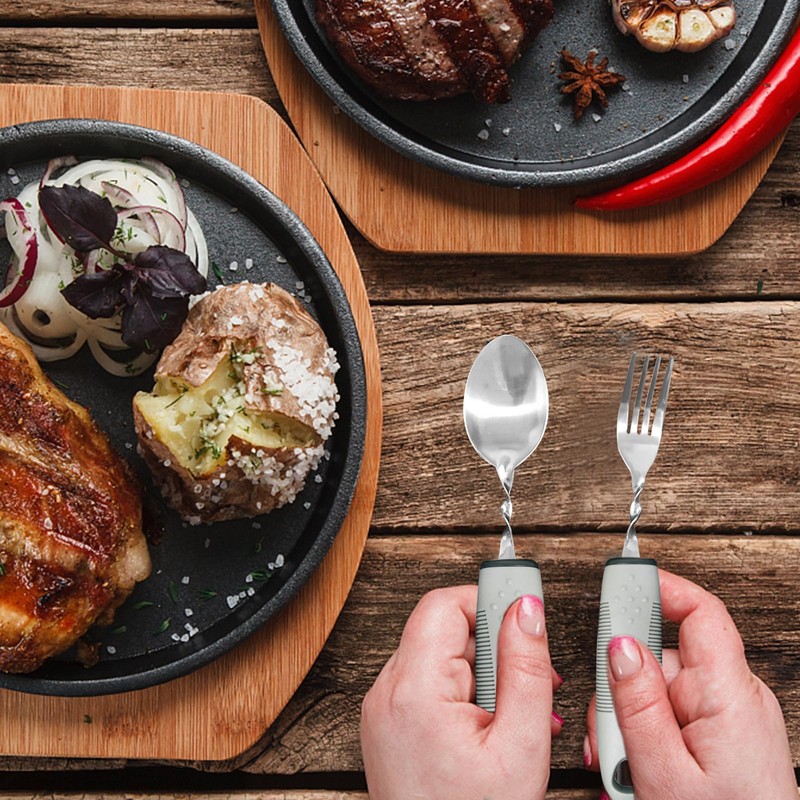Adaptive Utensils for Elderly, Hand Tremors, Parkinsons & Handicapped |