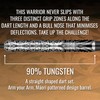 Warrior Taiaha Steel Tip Dart Set-90% Tungsten Barrels-21gm