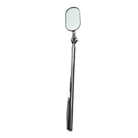 Glowten Shatterproof Unbreakable Telescoping Inspection Mirror (Acrylic Mirror, No Glass) (Mini Oval)