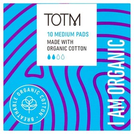 TOTM Organic Cotton Day Pads, Pack of 10