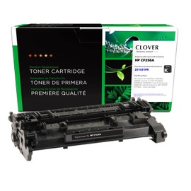 Clover Remanufactured Toner Cartridge (Reused OEM Chip) Replacement for HP 58A (CF258A) | Black