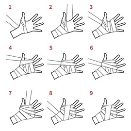 Pissente Boxing Hand Wraps 2 Pack Boxing Hand Wraps Inner Gloves Boxing Hand Wraps Cotton 5M Quick Dry Half Elastic Hook Sports Hand Wraps for Kickboxing Muay Thai (White)