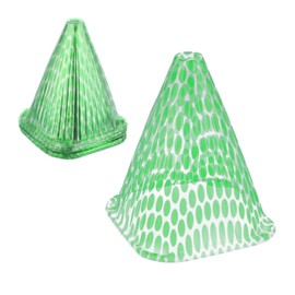 Relaxdays Plant Hat, Pack of 24, Snail Protection, Frost Protection, Growth Aid, Transparent, HBT 22 x 19 x 19 cm, PVC, Green