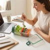 Portable Salad Container with Dressing Cup & Spoon, Mason Jar