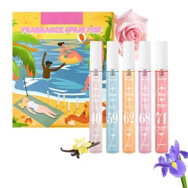 MeiPlumLai MeiPlumLai Perfume Fragrance Mist,Hair & Body Perfume Spray Set,Long-Lasting Fresh Fruity Spray for Women,Travel Size Mini Fragrance Mist Gift Set,5 Scents(40.59.62.68.71)