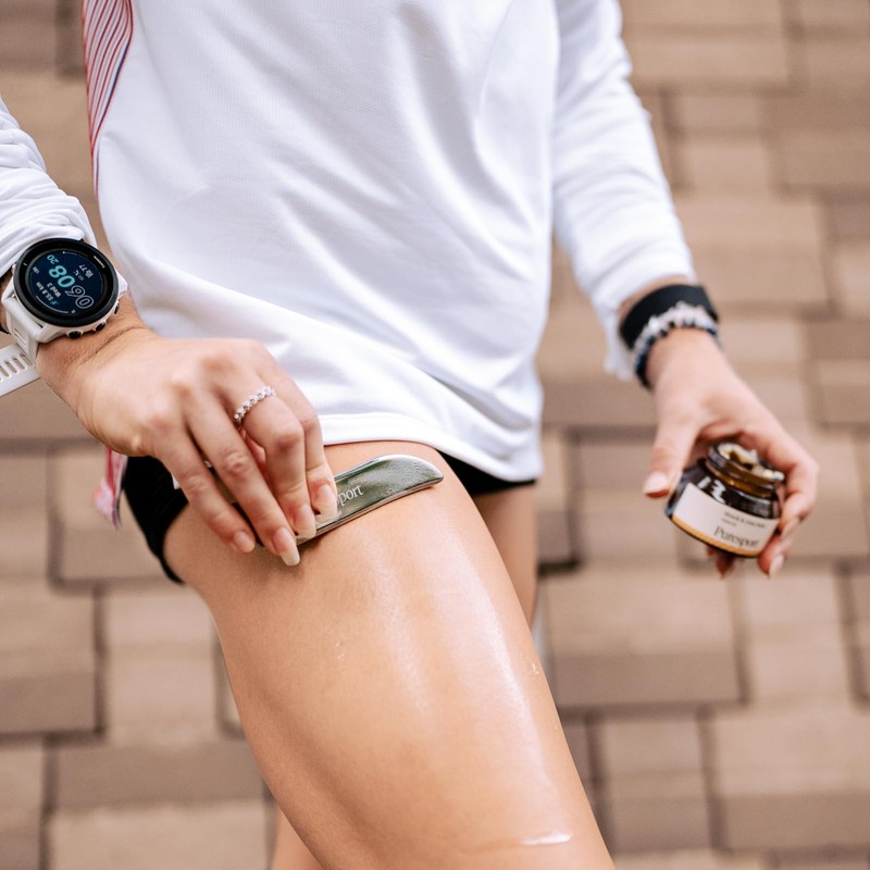 Puresport Premium Stainless Steel Gua Sha Tool | Supports Recovery,