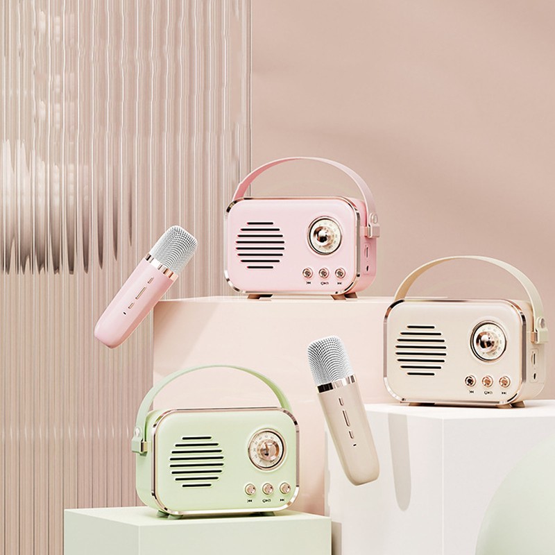 Speaker Karaoke Set Portable Multifunctional High Capacity Battery Small Wireless