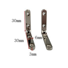 Rddconkit 10 Pcs 90 Degree Hinges Wooden Box Gift Wine Jewellery Box Chest Case Hinge Cabinet Hardware with Screws (Silver)