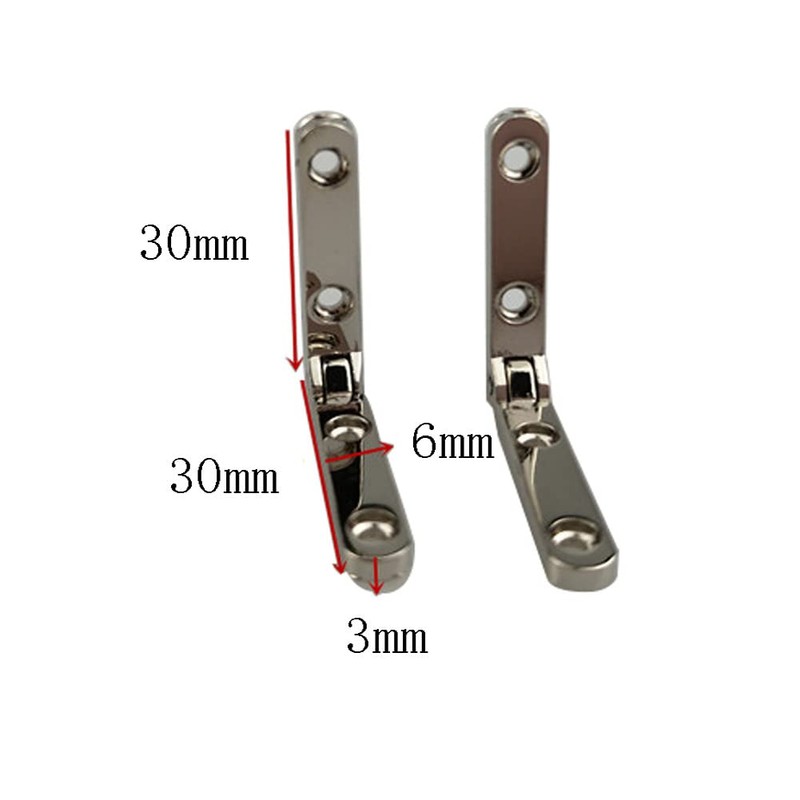 Rddconkit 10 Pcs 90 Degree Hinges Wooden Box Gift Wine