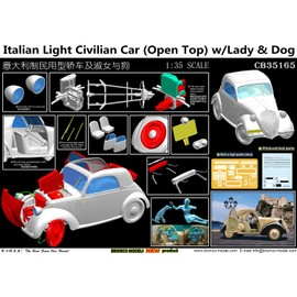 Bronco CB35165 - 1/35 Italian Light Civilian car with Lady and Dog