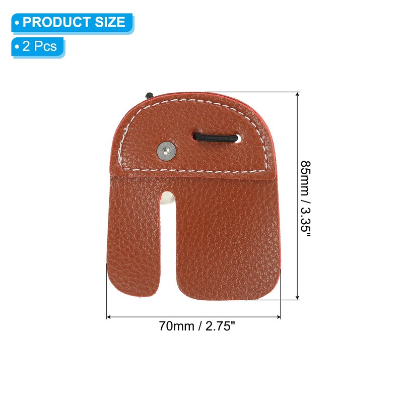 PATIKIL Archery Finger Tabs, Leather Archery Finger Guard Protective Gear,