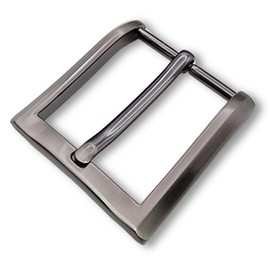 edelkern Belt Buckle "Miami" Premium Quality Robust Metal Alloy Suitable for Belts without Buckle (Interchangeable Belt) up to 40 mm Wide Suitable for Men and Women, silver