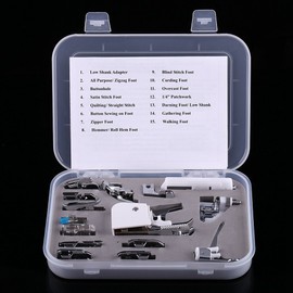 Asixx Prensatelas, Multifuncionales, Acero Inoxidable Y Plástico, Para La Mayoría De Las Máquinas De Coser