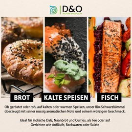 Organic Black Cumin Seeds, 250 g Whole Black Cumin Seeds from Egypt, Nigella Sativa Black Cumin Seeds, Real Black Cumin Organic Certified