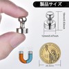 Strong Magnets, Neodymium Magnets, Compact, Push Pins, Diameter 0.5 inches