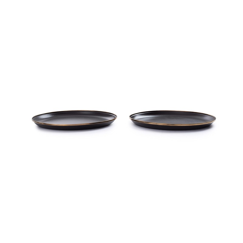 BAREBONES Enamel Plate, Set of 2, Plate (11.0 inch (27.9