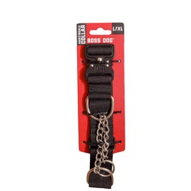 Boss Dog Martingale Collar, Black, Large/X-Large