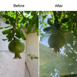 30 Pcs 6.7''×9'' Drawstring Fruit Netting Bags, Reusable Garden Netting Bags, Medium Fruit Protection Bags, Fruit Cover Mesh Bag for Fruit Trees Vegetable Floral