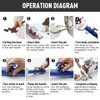 iGeelee Hydraulic Hose Crimper AC Crimping Tool for Barbed &