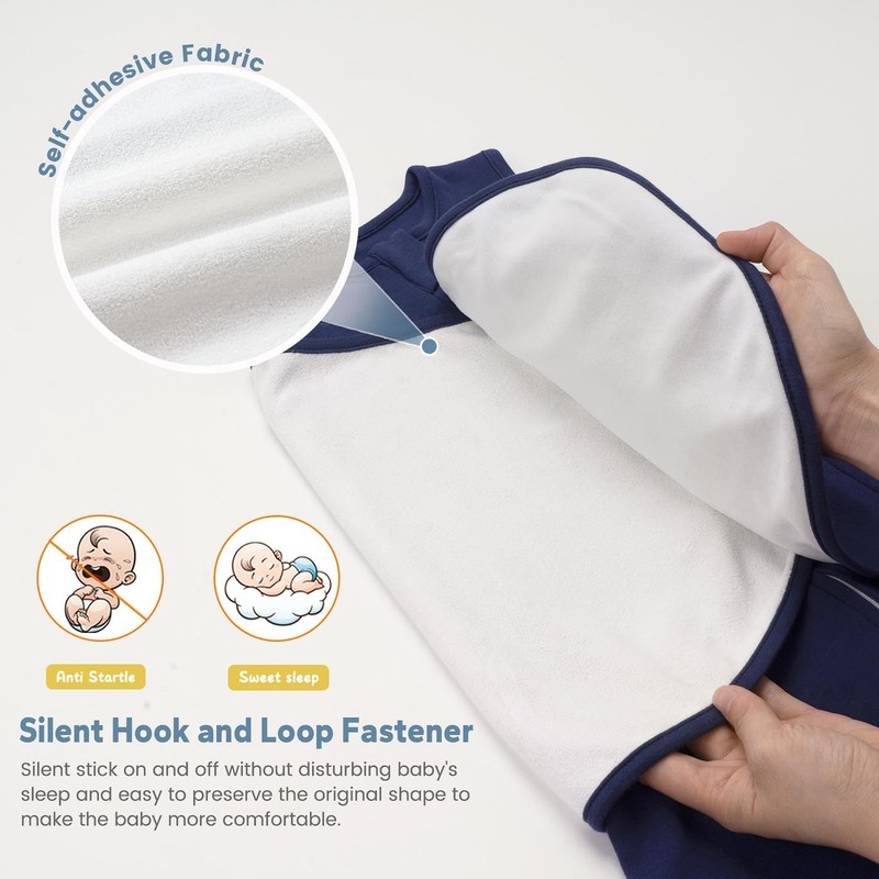 ZIGJOY Sleep Sack Swaddle 1.0 Tog Baby Wearable Blanket 100%