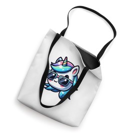 Awesome Rainbow Sunglasses Horse & Horn Cute Pony Tote Bag