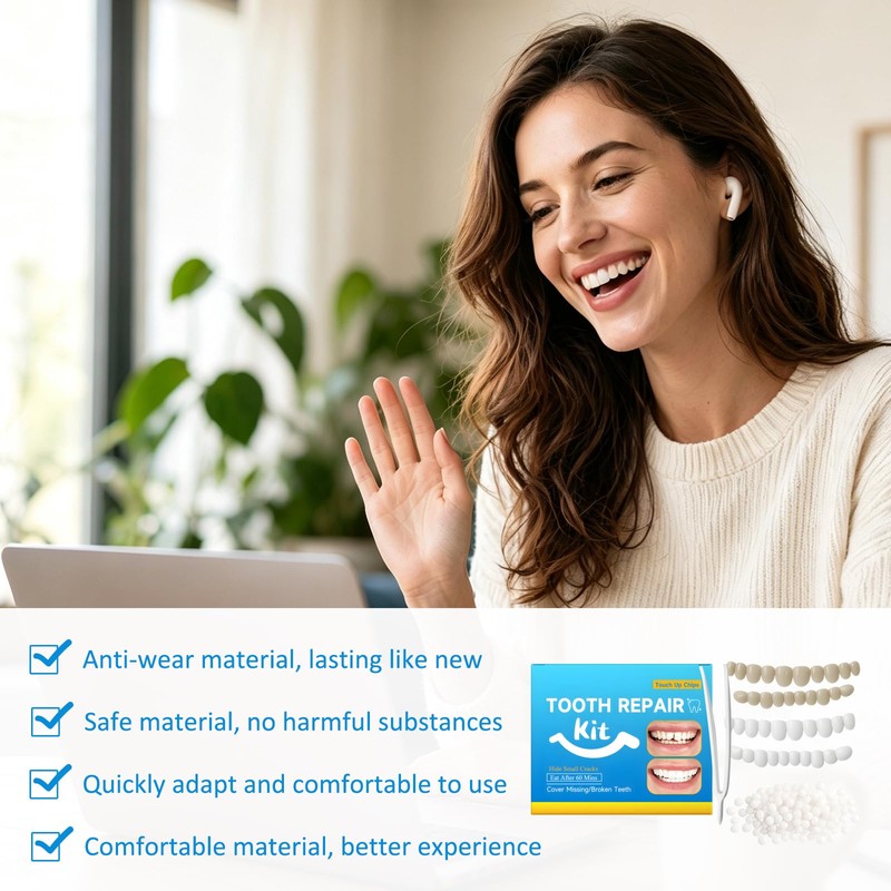 6 Pairs Dentures Dentures Complete 60 g Teeth Gel 3