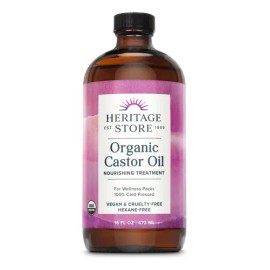 Heritage Organic Castor Oil Ricino Orgánico 473ml                                                                                                     