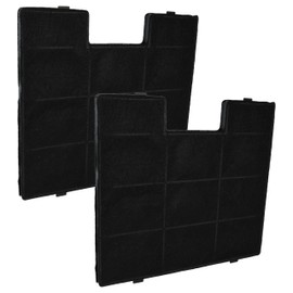 vhbw 2x Activated Carbon Filters Compatible with Amica KH 17196 E Shine Black 60, 17198 E Pure Black 60, 17209 S Flat Black 60 Cooker Hood