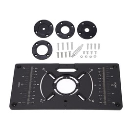 Universal Router Table Insert Plate, Router Plate, Trimming Machine Flip Board Black