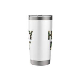 Camo Holy Hiit I Funny Camouflage Lover Workout Fitness Stainless Steel Insulated Tumbler