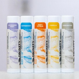 Bálsamo Labial Sin Fragancia  Unscented Lip Balm Set with Coconut Oil  Cocoa Butter, 5-Pack                                                           