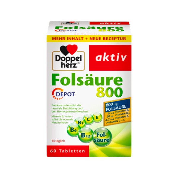 Doppelherz Folic Acid 800 60 cap